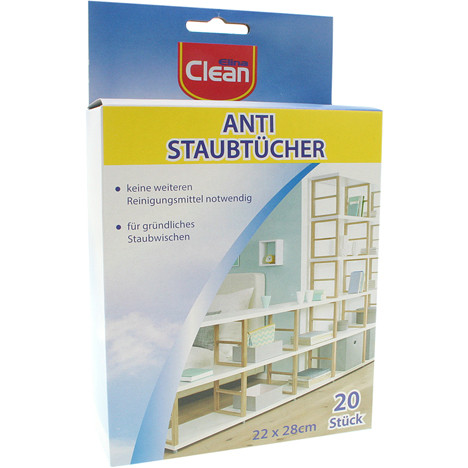 Staubtücher CLEAN 20er 22x28cm in Papp-Box