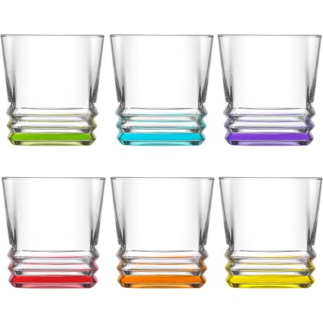 Glass drinking glass set of 6! 315ml, bottom
