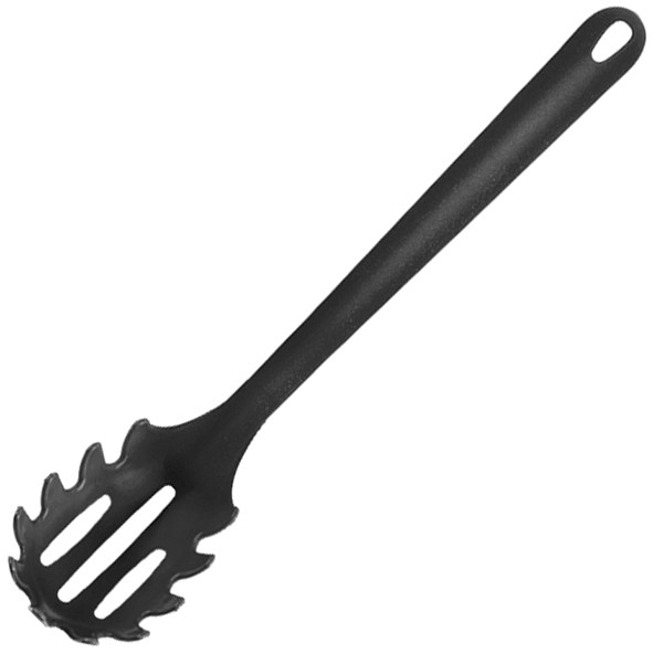 Küchenhelfer Spaghettilöffel 32,5cm schwarz