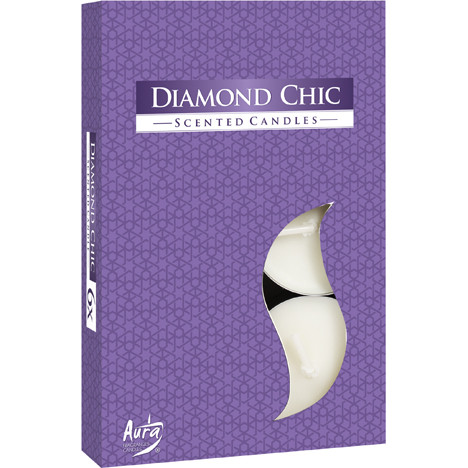 Tealights perfume scent 6er Diamond Chic