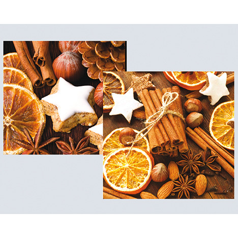 Napkins 'cinnamon-orange' 20er, 3ply 33x33cm