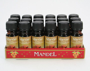 Duftöl 10ml Mandel in Glasflasche im 18er Tray