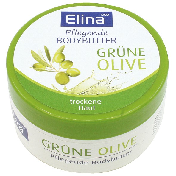 Elina body butter Green Olive 150ml in jar