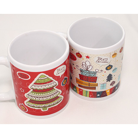 Coffee mug 'Tree/Gifts' 12x10cm, 330ml