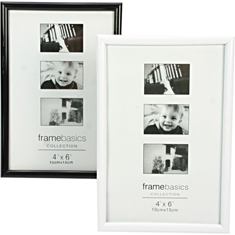 Photo Frame 10x15cm black/white Glossy assort.