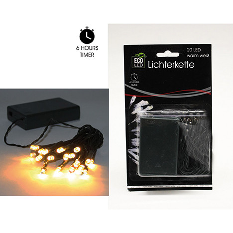 LED Lightchain 20 LED warmwhite, outdoor (IP 44)