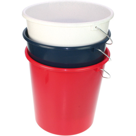 Bucket 10Liter w/Metal Handle Household Colours