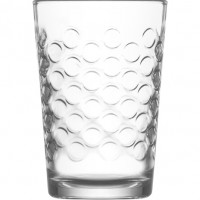 Glas Wasserglas 6er Set, 205ml, Punktestruktur Glas Wasserglas 6er Set, 205ml, Punktestruktur