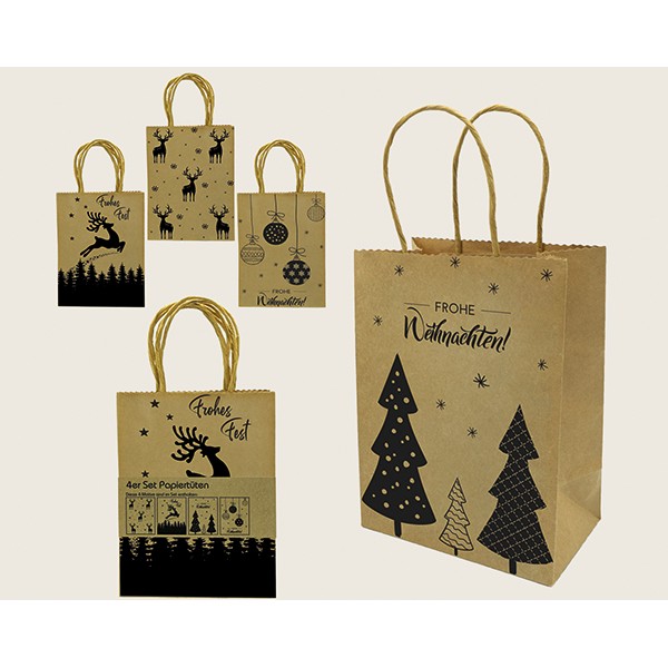 Gift Bags 20x15x9cm kraft paper