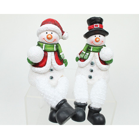 Kantensitzer Schneemann 17,5x6x6cm