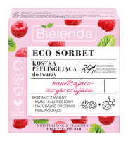 ECO SORBET Raspberry - peeling cube - moisturizing and cleansing 60 g ECO SORBET Raspberry - peeling cube - moisturizing and cleansing 60 g