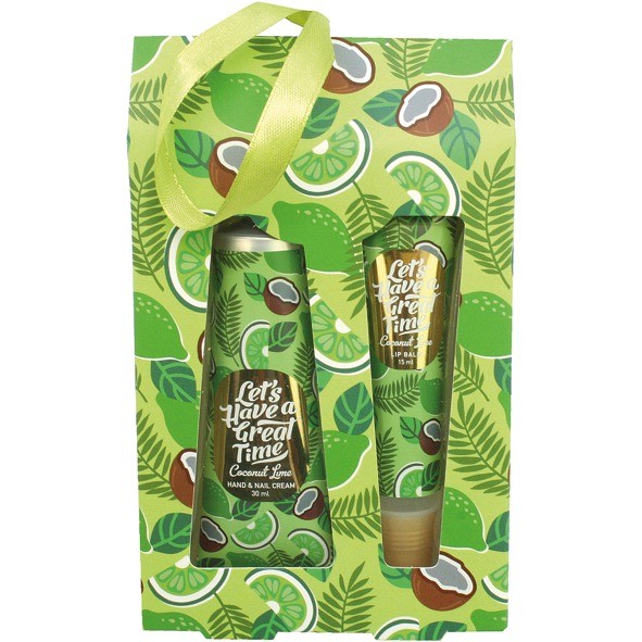 Geschenkset Cocos-Limette 2tlg, Hand&Nagelcreme