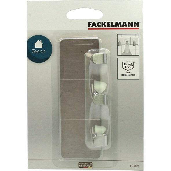 Fackelmann Haken selbstklebend auf Karte 4,7x12cm