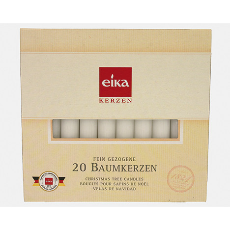 Baumkerzen weiß 20 Stück 100mm in Topqualität!