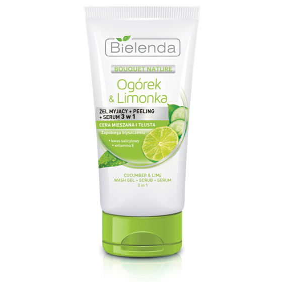 CUCUMBER AND LIME gel+scrub+serum 3in1 150g