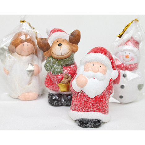 Ceramic figure packed in cello., figure 6x4cm
