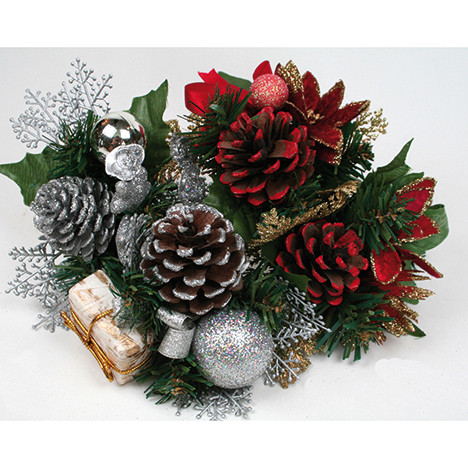 Decobunch 20x14cm, 4 assorted with glitter