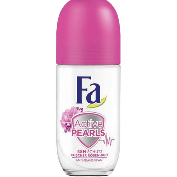 Fa Deo Roll-On 50ml active pearls rose fresh