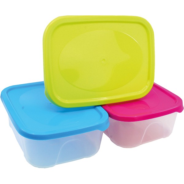 Food storage container 2L, colors ass. 23x17x8cm,