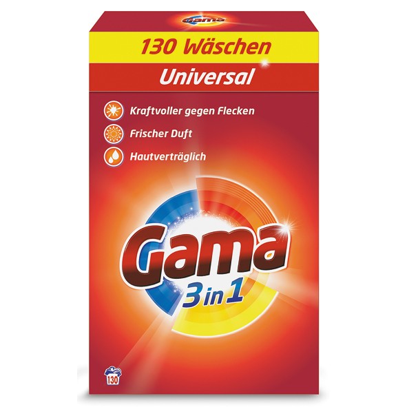 Gama washing powder 130sc 8,45kg