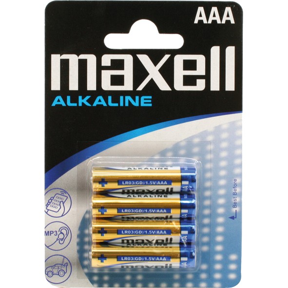 Battery Maxell LR03 Alkaline 4pcs on card