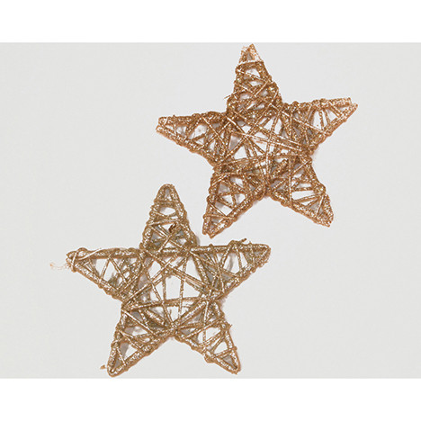 Rattanstar set of 2 gold 15cm price per set of 2