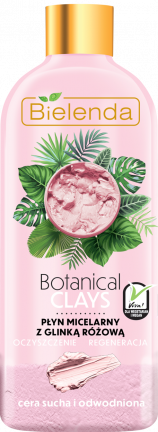 BOTANICAL CLAYS vegan micellar liquid with pink clay 500 ml