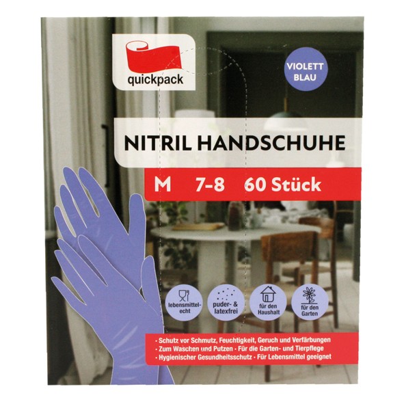 Disposable gloves Nitril gloves 60pcs size M