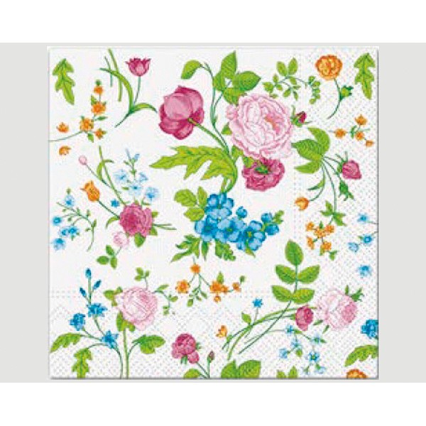 Servietten Premium 'Blumenmix' 20er 33X33cm