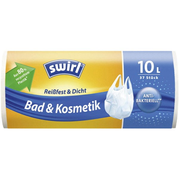 Swirl Bad- u. Kosmetikmüllbeutel 10 Liter 37er