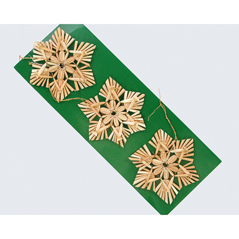 Straw star 3er set size per star 7cm, set price!