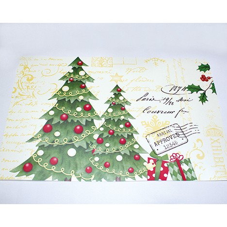 Table set 'Christmas tree', 43x28cm, PP
