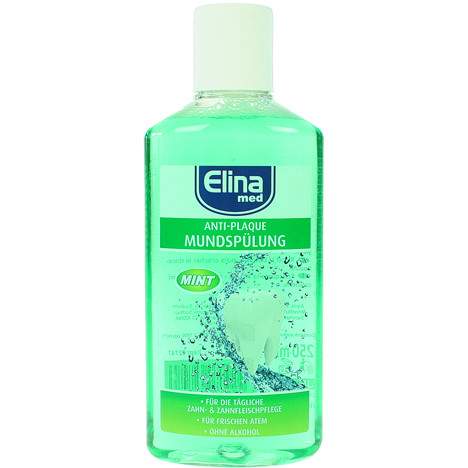 Teeth Mouthwash Elina 250ml Mint Anti-Plaque Gr.