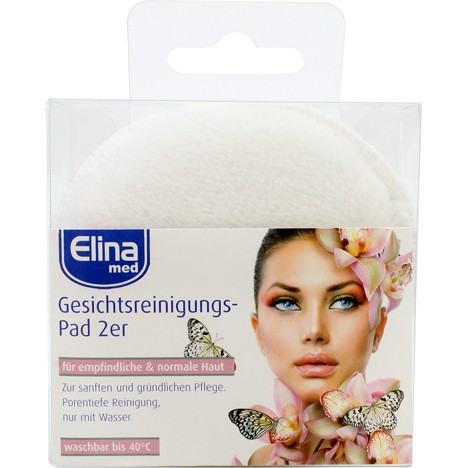 Facial cleansing pad 2pcs 7,5cm in PVC box