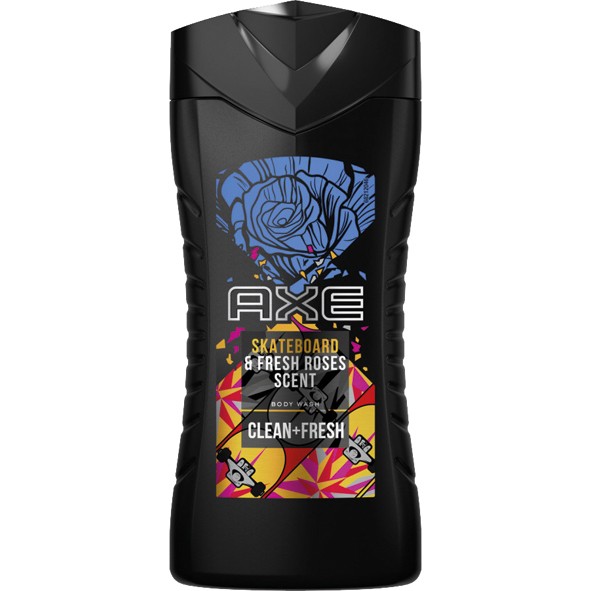 Axe Shower Gel 250ml Skateboard Fresh Rose