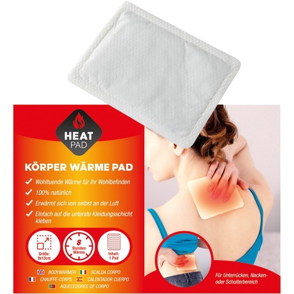 Wound dressing heat pad, approx. 13x10cm, 8h heat
