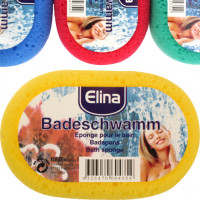 Schwamm Badeschwamm Elina oval 5f.so.14,2x9,2x5cm Schwamm Badeschwamm Elina oval 5f.so.14,2x9,2x5cm
