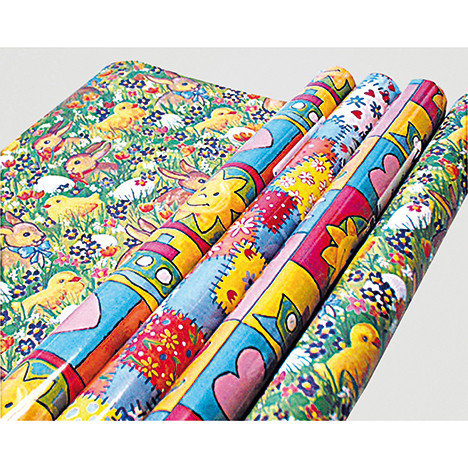 Wrapping paper with Easter print 2m x 70cm
