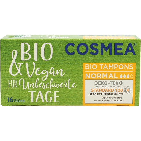 Cosmea Tampons Normal 16pcs Organic & Vegan