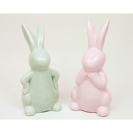 Dolomite bunny 10x5,5x5,5cm 2 assorted