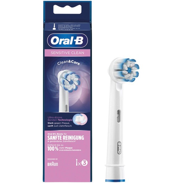 Oral B Aufsteckzahnbürsten Sensitive Clean 3er