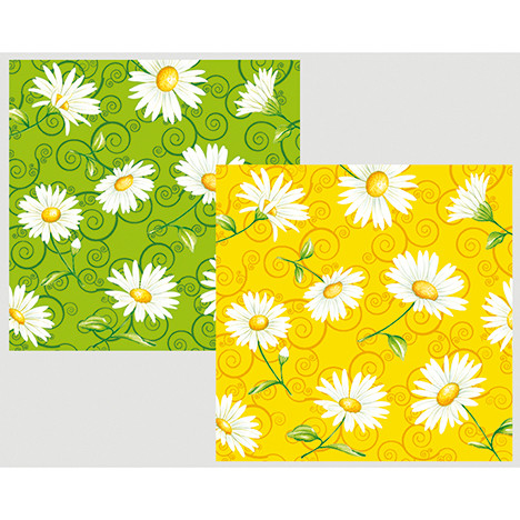 Napkins Premium 20er 33x33cm,3-layer daisies