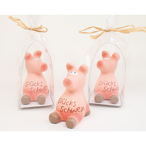 Lucky pig 7x5x4cm in PVC-packaging