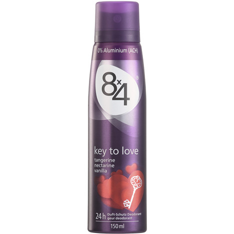 8x4 Deo Spray 150ml Key to Love