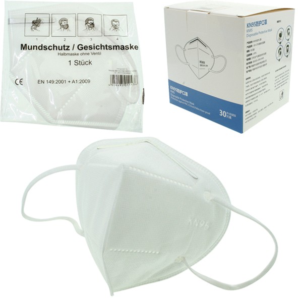 Mund-Atemschutzmaske KN95 einzelverpackt