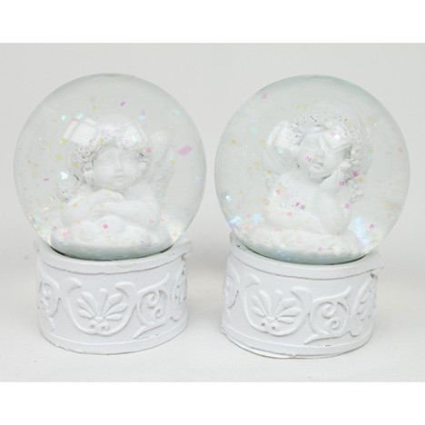 Real glass water ball with resin gel 6,5x5cm