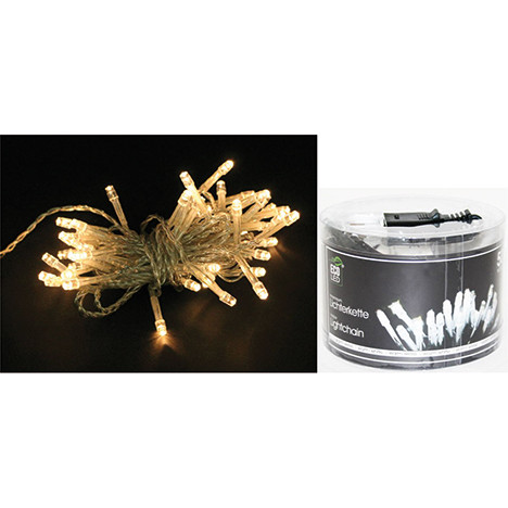 LED Lichterkette 50 LED warmweiß, für Innenräume