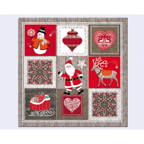 Napkins 'Norwegian' 20er, 3ply 33x33cm