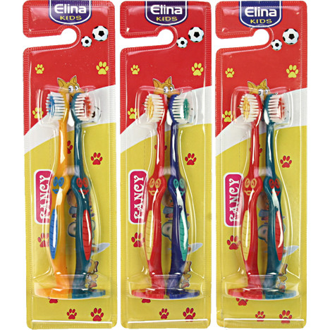 Toothbrush Elina 2pcs for Kids w/ Base