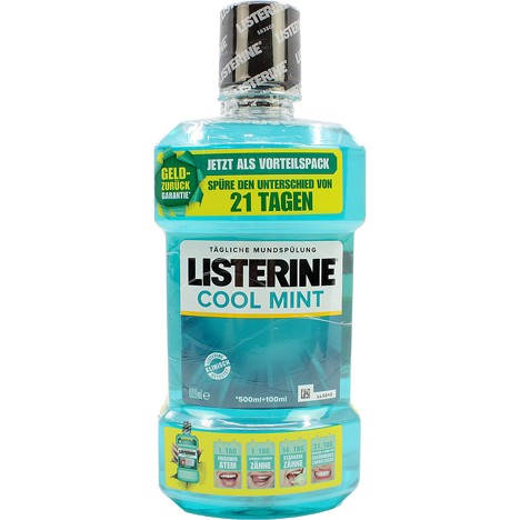 Listerine Mouthwash 2x600ml Total Care